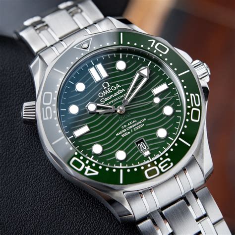 new omega green seamaster|omega seamaster green price.